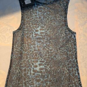 Stylish Sleeveless Leopard Print Top